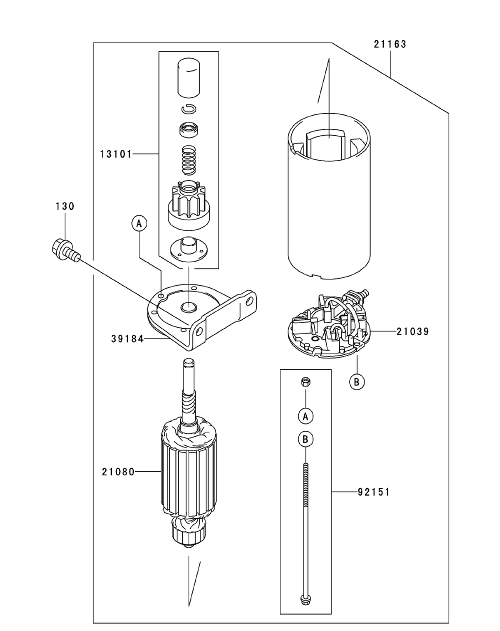 Fh680v-Hs07 Starter Diagram and Parts List for ENFORCER54 53AI3AGT750-23HP Cub Cadet Lawn Tractor